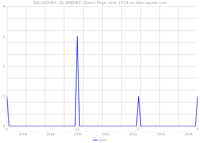 SALVADORA GIL JIMENEZ (Spain) Page visits 2024 
