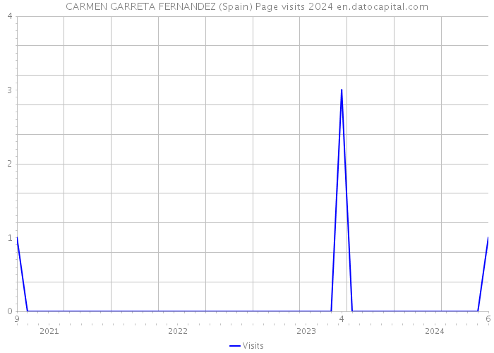 CARMEN GARRETA FERNANDEZ (Spain) Page visits 2024 