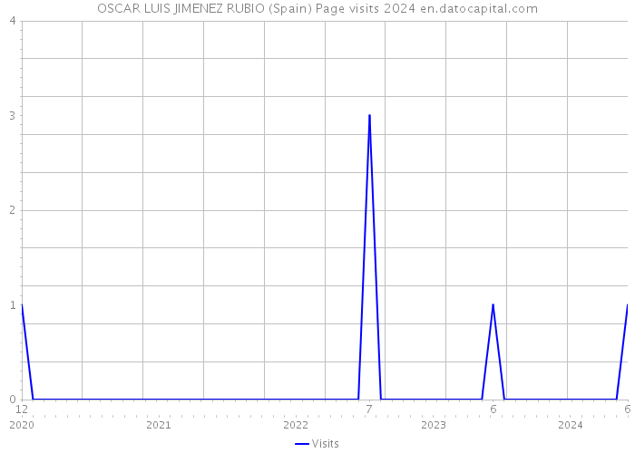 OSCAR LUIS JIMENEZ RUBIO (Spain) Page visits 2024 