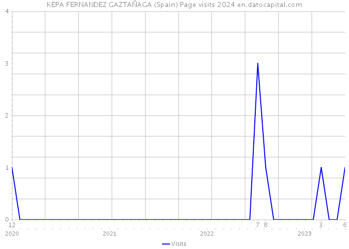 KEPA FERNANDEZ GAZTAÑAGA (Spain) Page visits 2024 