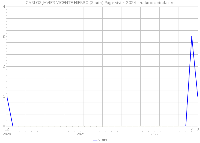 CARLOS JAVIER VICENTE HIERRO (Spain) Page visits 2024 