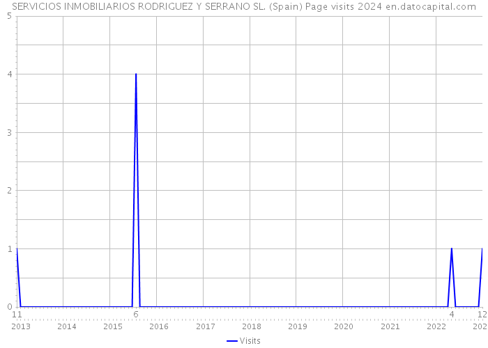 SERVICIOS INMOBILIARIOS RODRIGUEZ Y SERRANO SL. (Spain) Page visits 2024 