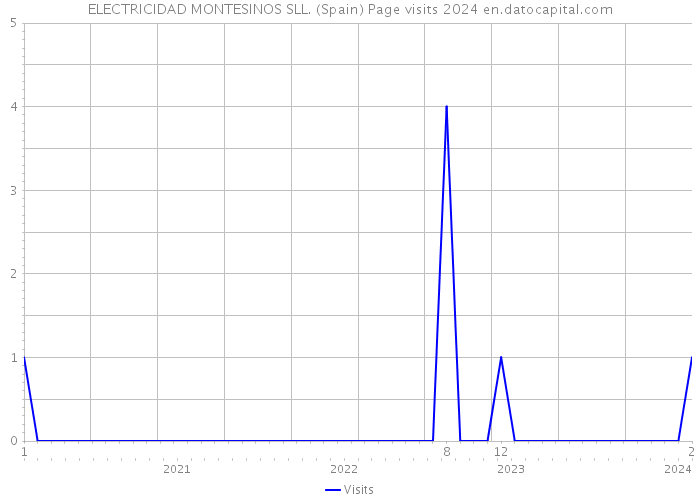 ELECTRICIDAD MONTESINOS SLL. (Spain) Page visits 2024 