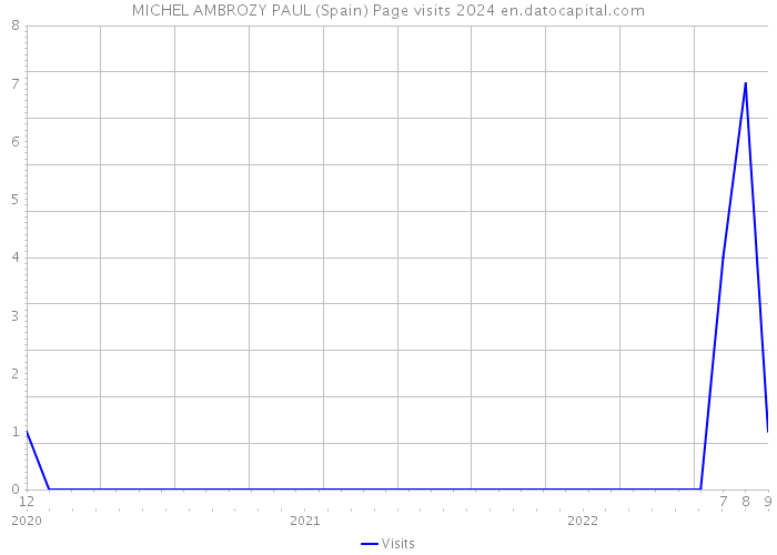 MICHEL AMBROZY PAUL (Spain) Page visits 2024 