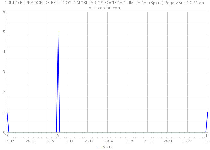 GRUPO EL PRADON DE ESTUDIOS INMOBILIARIOS SOCIEDAD LIMITADA. (Spain) Page visits 2024 