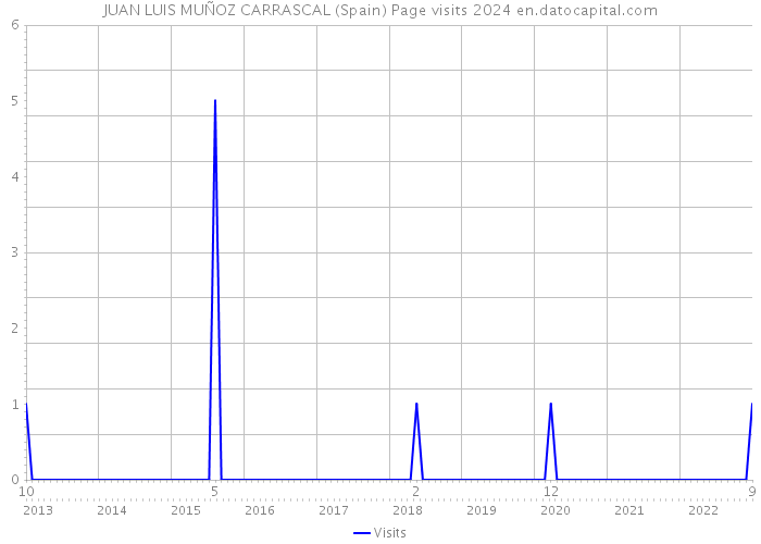 JUAN LUIS MUÑOZ CARRASCAL (Spain) Page visits 2024 