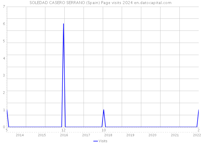 SOLEDAD CASERO SERRANO (Spain) Page visits 2024 