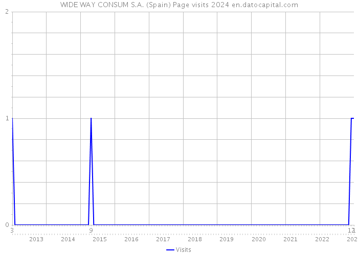 WIDE WAY CONSUM S.A. (Spain) Page visits 2024 