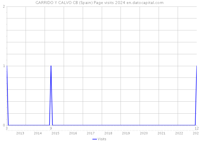 GARRIDO Y CALVO CB (Spain) Page visits 2024 