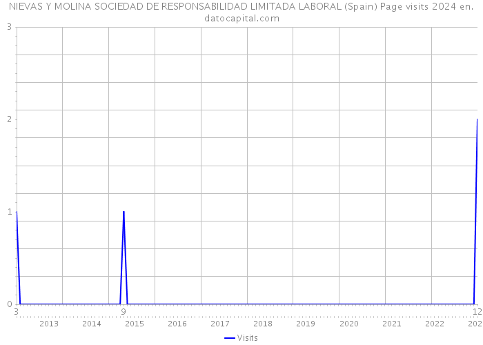 NIEVAS Y MOLINA SOCIEDAD DE RESPONSABILIDAD LIMITADA LABORAL (Spain) Page visits 2024 