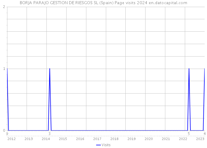 BORJA PARAJO GESTION DE RIESGOS SL (Spain) Page visits 2024 