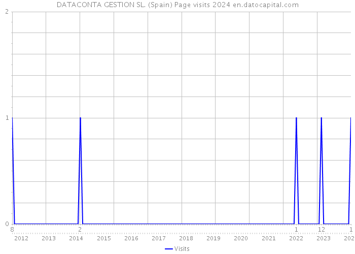 DATACONTA GESTION SL. (Spain) Page visits 2024 