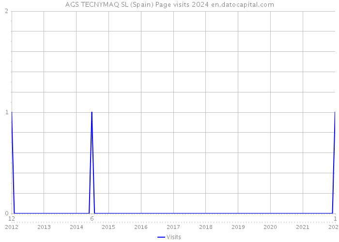 AGS TECNYMAQ SL (Spain) Page visits 2024 