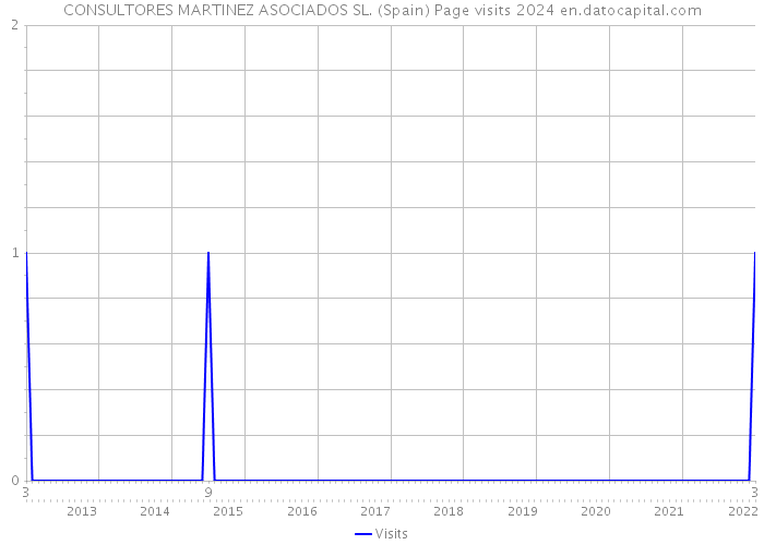 CONSULTORES MARTINEZ ASOCIADOS SL. (Spain) Page visits 2024 