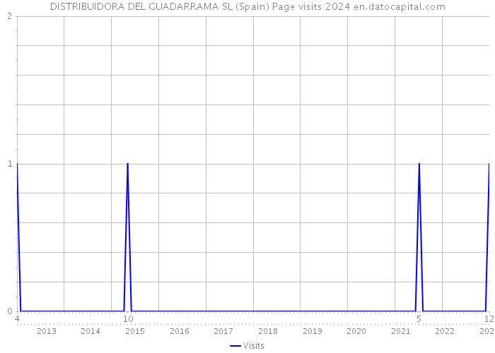 DISTRIBUIDORA DEL GUADARRAMA SL (Spain) Page visits 2024 
