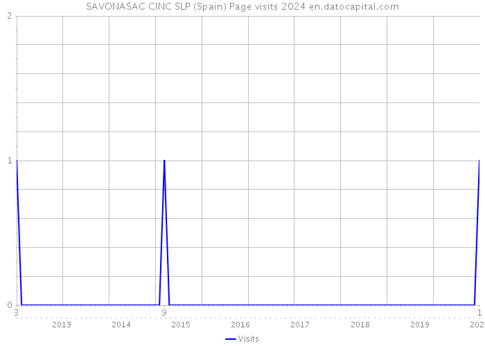 SAVONASAC CINC SLP (Spain) Page visits 2024 