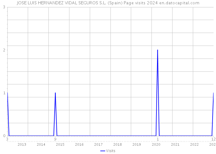 JOSE LUIS HERNANDEZ VIDAL SEGUROS S.L. (Spain) Page visits 2024 