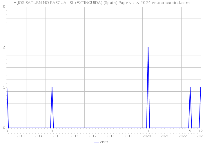 HIJOS SATURNINO PASCUAL SL (EXTINGUIDA) (Spain) Page visits 2024 