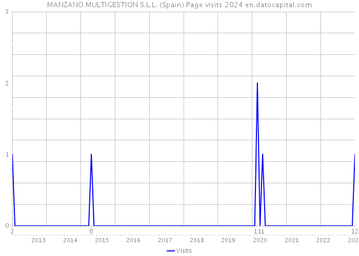 MANZANO MULTIGESTION S.L.L. (Spain) Page visits 2024 