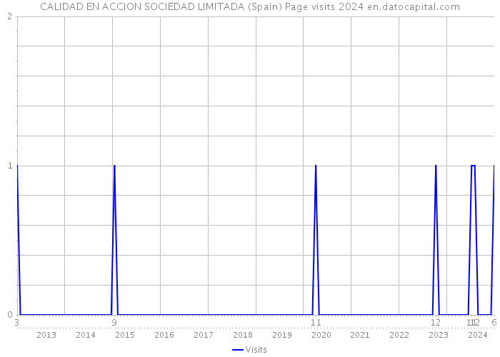 CALIDAD EN ACCION SOCIEDAD LIMITADA (Spain) Page visits 2024 