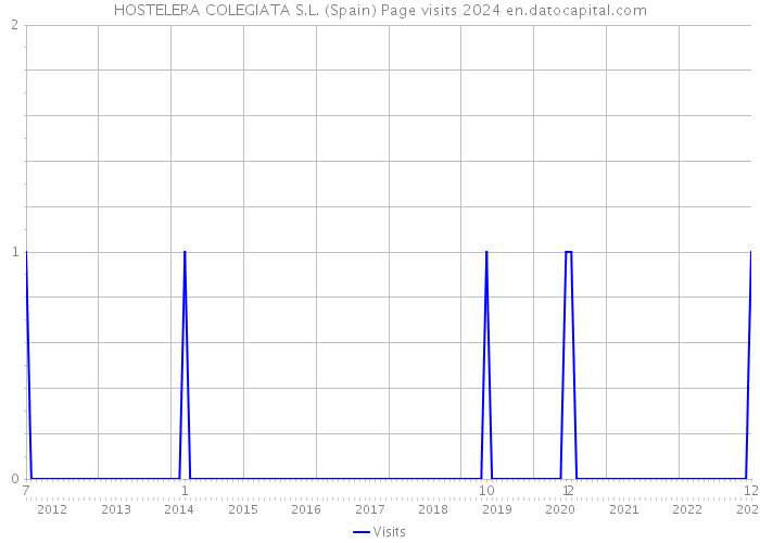 HOSTELERA COLEGIATA S.L. (Spain) Page visits 2024 