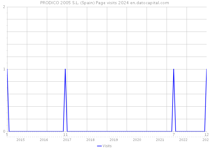 PRODICO 2005 S.L. (Spain) Page visits 2024 