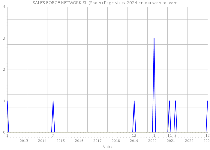 SALES FORCE NETWORK SL (Spain) Page visits 2024 