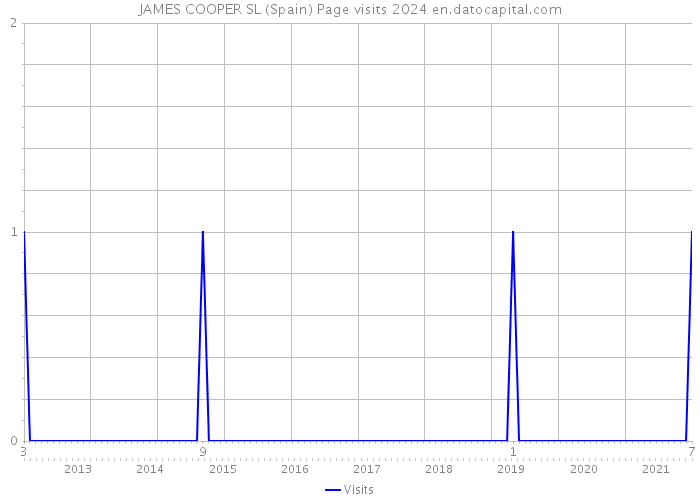 JAMES COOPER SL (Spain) Page visits 2024 