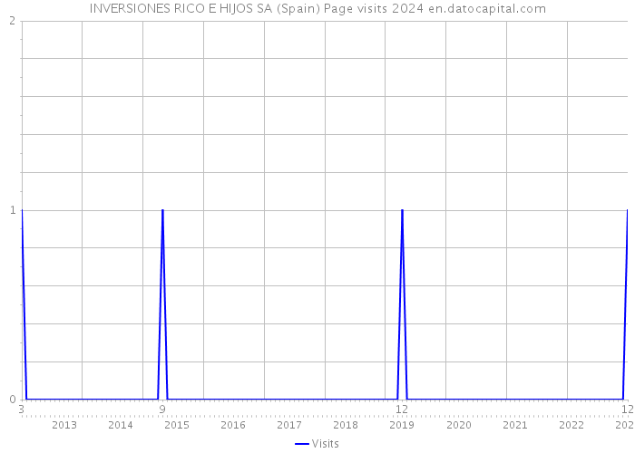 INVERSIONES RICO E HIJOS SA (Spain) Page visits 2024 