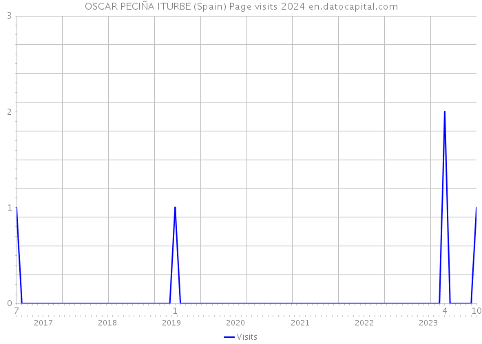 OSCAR PECIÑA ITURBE (Spain) Page visits 2024 