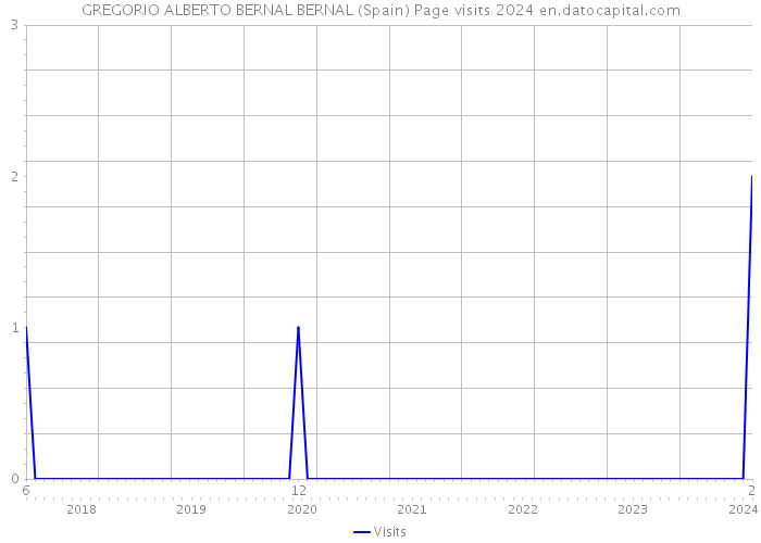 GREGORIO ALBERTO BERNAL BERNAL (Spain) Page visits 2024 