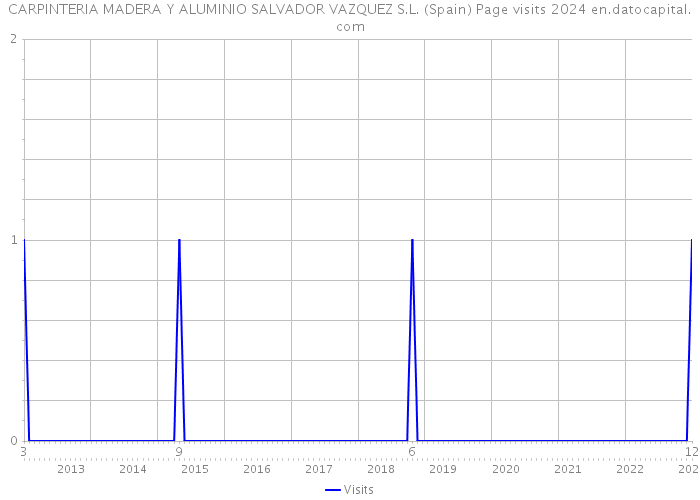 CARPINTERIA MADERA Y ALUMINIO SALVADOR VAZQUEZ S.L. (Spain) Page visits 2024 