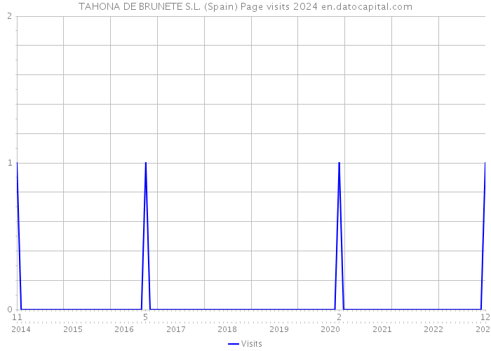 TAHONA DE BRUNETE S.L. (Spain) Page visits 2024 