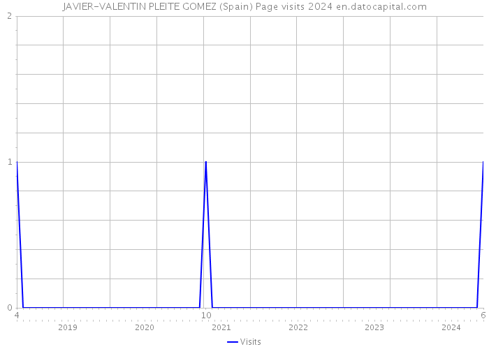 JAVIER-VALENTIN PLEITE GOMEZ (Spain) Page visits 2024 