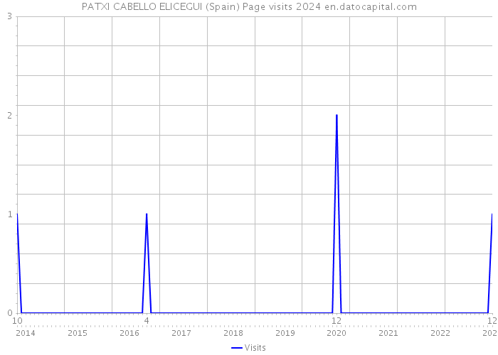 PATXI CABELLO ELICEGUI (Spain) Page visits 2024 