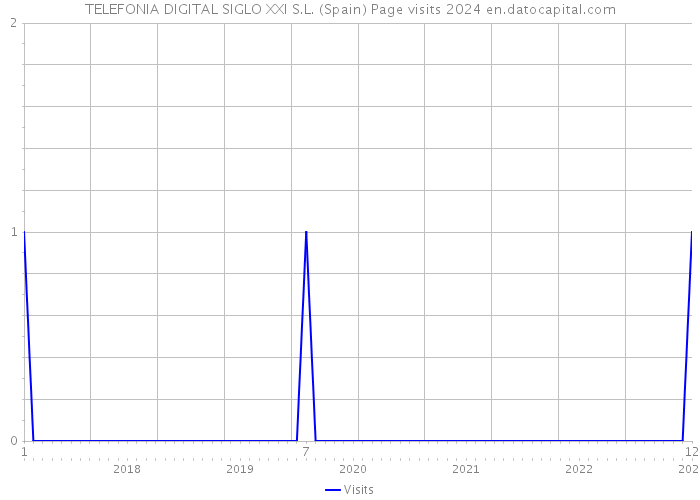 TELEFONIA DIGITAL SIGLO XXI S.L. (Spain) Page visits 2024 