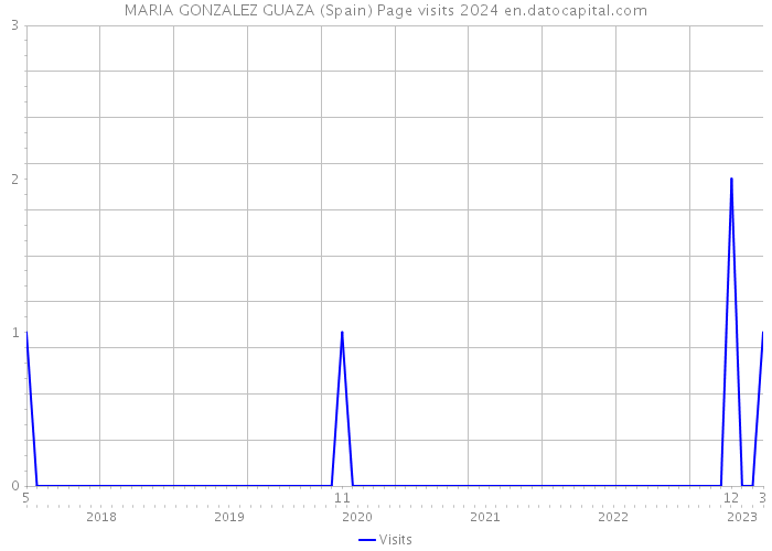 MARIA GONZALEZ GUAZA (Spain) Page visits 2024 