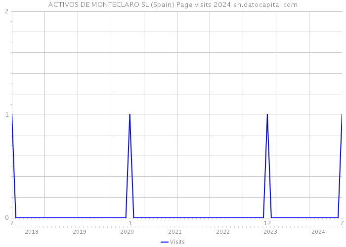 ACTIVOS DE MONTECLARO SL (Spain) Page visits 2024 