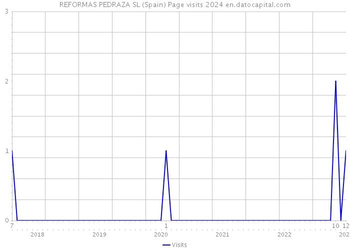 REFORMAS PEDRAZA SL (Spain) Page visits 2024 