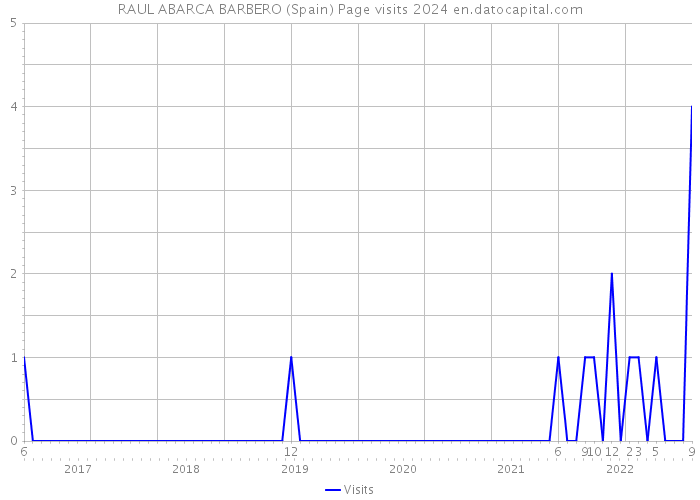 RAUL ABARCA BARBERO (Spain) Page visits 2024 