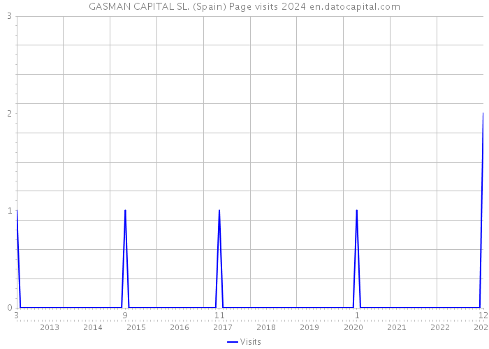 GASMAN CAPITAL SL. (Spain) Page visits 2024 