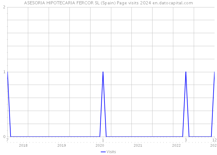 ASESORIA HIPOTECARIA FERCOR SL (Spain) Page visits 2024 