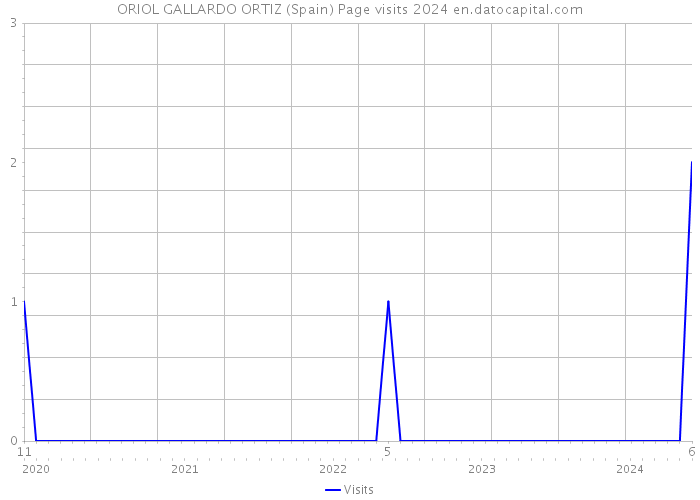ORIOL GALLARDO ORTIZ (Spain) Page visits 2024 