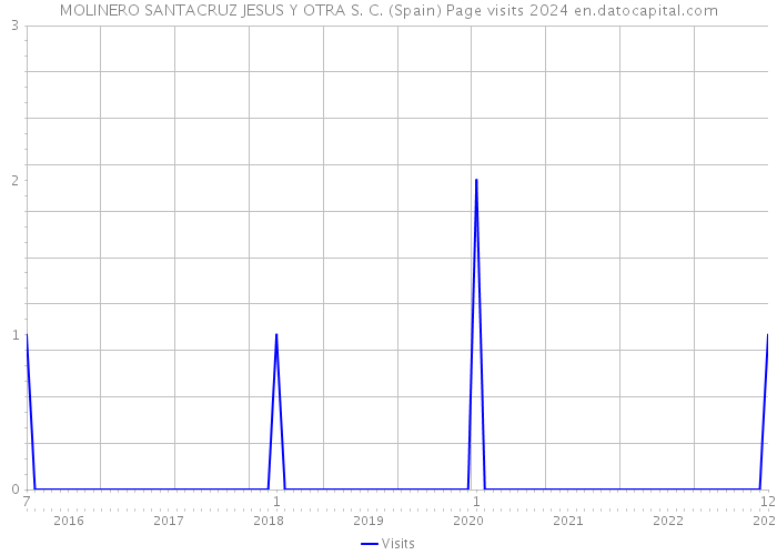 MOLINERO SANTACRUZ JESUS Y OTRA S. C. (Spain) Page visits 2024 