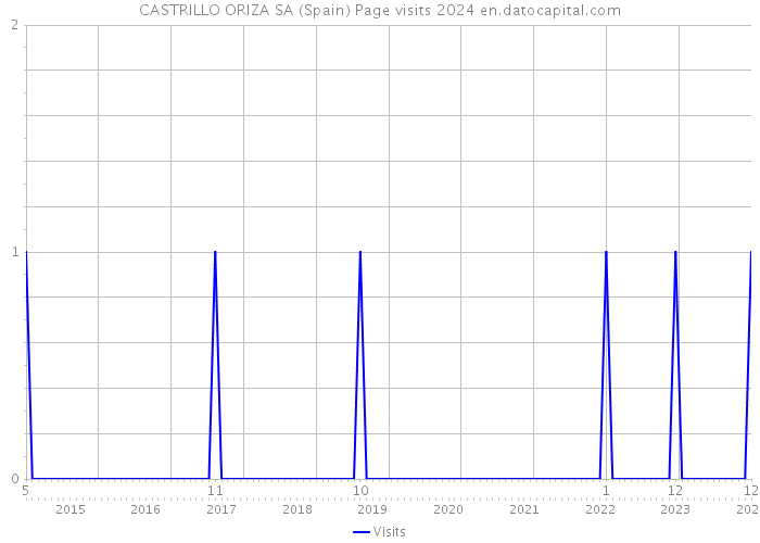 CASTRILLO ORIZA SA (Spain) Page visits 2024 