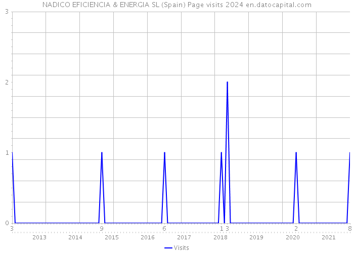 NADICO EFICIENCIA & ENERGIA SL (Spain) Page visits 2024 