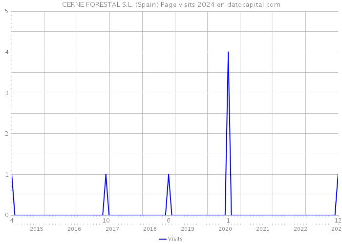 CERNE FORESTAL S.L. (Spain) Page visits 2024 