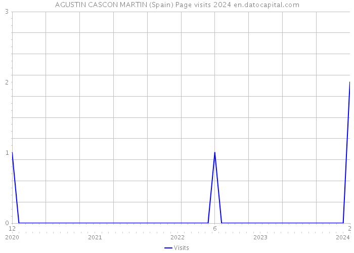 AGUSTIN CASCON MARTIN (Spain) Page visits 2024 