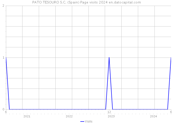 PATO TESOURO S.C. (Spain) Page visits 2024 