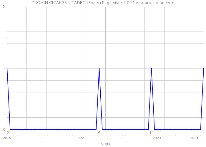 TXOMIN CIGARRAN TADEO (Spain) Page visits 2024 